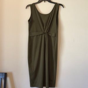 Olive maternity dress